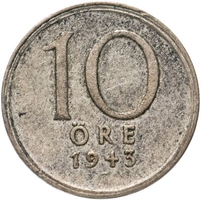 купить Швеция 10 эре (ore) 1943
