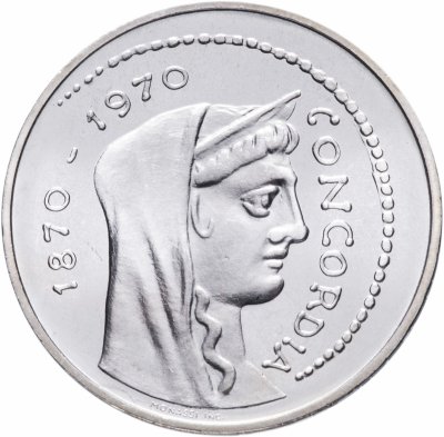 купить Италия 1000 лир 1970 "100 лет Риму как столице Италии"
