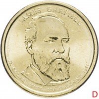 купить США 1 доллар 2011 D "20-ый Президент США - Джеймс Гарфилд"
