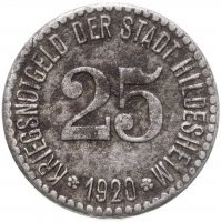 купить Германия (Хильдесхайм) нотгельд 25 пфеннигов 1920