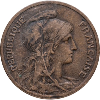 купить Франция 5 сантимов (centimes) 1900