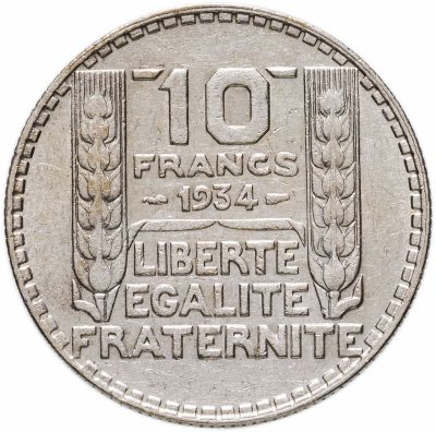 купить Франция 10 франков (francs) 1934