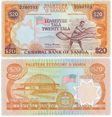 купить Самоа 20 тала 2002 (Pick 35a(1)