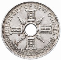 Купить Новая Гвинея 1 шиллинг (shilling) 1935 Георг V