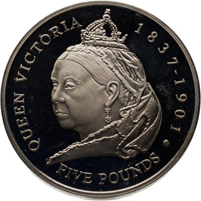 купить Гернси 5 фунтов (pounds) 2001 "100 лет со дня смерти Королевы Виктории"