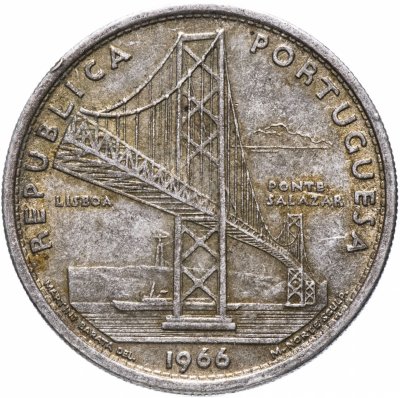 купить Португалия 20 эскудо (escudos) 1966 "Открытие моста Антониу Салазара"