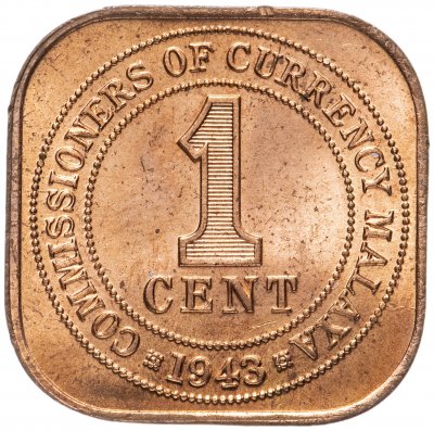 купить Малайя 1 цент (cent) 1943