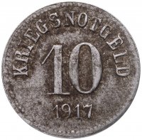 купить Германия (Фюрт) нотгельд 10 пфеннигов 1917