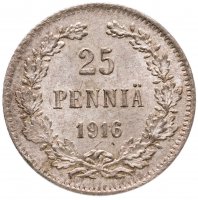 купить 25 пенни (pennia) 1916 S