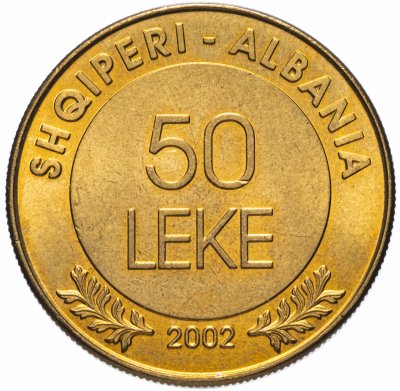 купить Албания 50 леков (leke) 2002 "90 лет Декларации о независимости"