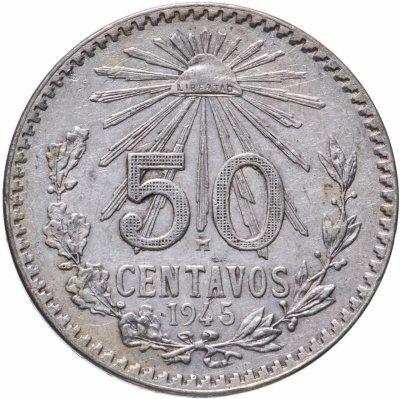купить Мексика 50 сентаво (centavos) 1945