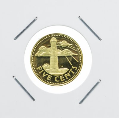 купить Барбадос 5 центов (cents) 1973