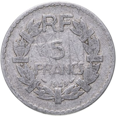 купить Франция 5 франков 1949