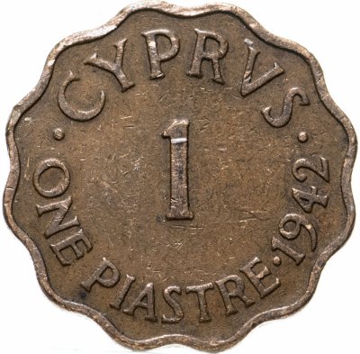 купить Кипр 1 пиастр (piastre) 1942