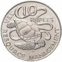 Купить 10 рупии (rupee) 1977 ФАО Сейшелы