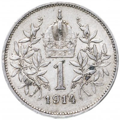 купить Австро-Венгрия 1 крона 1914 год для Австрии