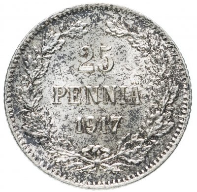 купить 25 пенни (pennia) 1917 S гербовый орёл без корон