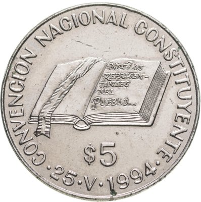купить Аргентина 5 песо (pesos) 1994 "Национальное Учредительное собрание"