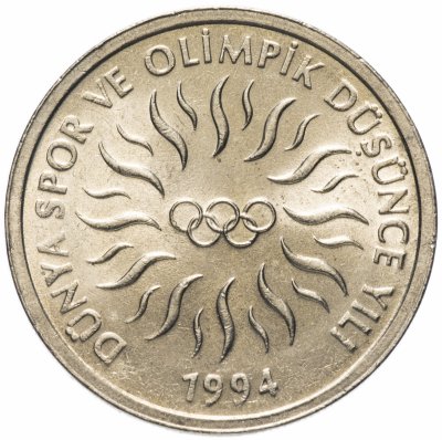 купить Турция 10000 лир (lira) 1994 "XVII зимние Олимпийские Игры, Лиллехаммер 1994"