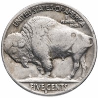 купить США 5 центов (cents) 1937 D Buffalo Nickel знак монетного двора: "D" - Денвер