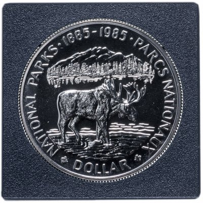 купить Канада 1 доллар (dollar) 1985 "100 лет Национальным паркам"