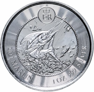 купить Каймановы острова 1 доллар 2021 - Марлин