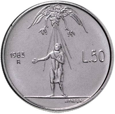купить Сан-Марино 50 лир (lire) 1983 "Ядерная угроза"