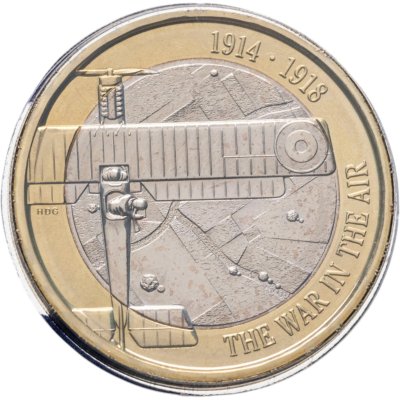 купить Великобритания 2 фунта (pounds) 2017 "Авиация в Первой мировой войны" в буклете