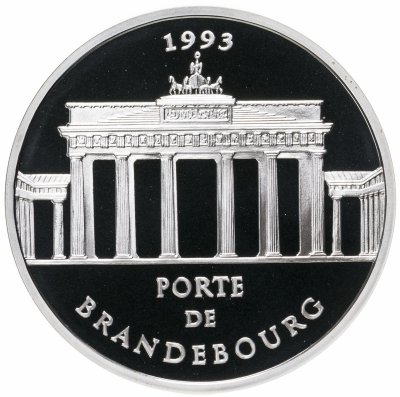 купить Франция 100 франков - 15 экю 1993 "Бранденбургские ворота"