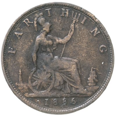 купить Великобритания 1 фартинг (farthing) 1886