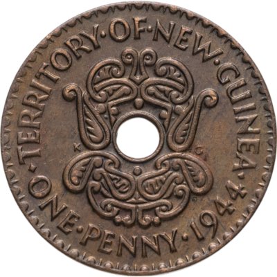 купить Новая Гвинея 1 пенни (penny) 1944