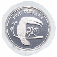 купить Белиз 5 долларов 1974 FM-Franklin Mint