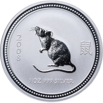 купить Австралия 1 доллар 2007 "Восточный календарь - год мыши 2008" /одна мышь/