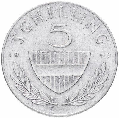 купить Австрия 5 шиллингов 1963