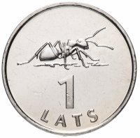 Купить Латвия 1 лат 2003 "Муравей"