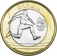 Купить Бразилия 1 реал 2014 Бег