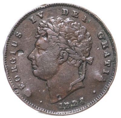 купить Великобритания 1/3 фартинга 1827