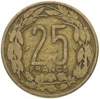 купить Экваториальная Африка 25 франков (francs) 1962