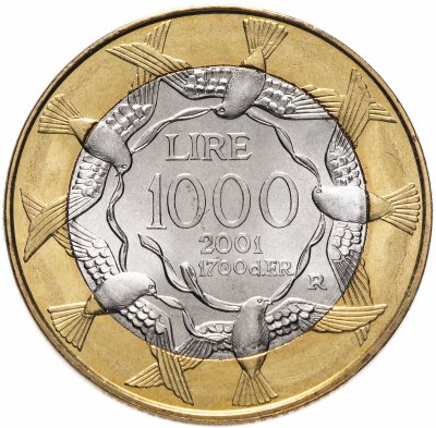 купить Сан-Марино 1000 лир (lire) 2001
