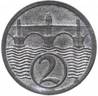 Купить Чехословакия 2 геллера (halere) 1923