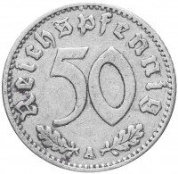 купить Фашистская Германия (Третий Рейх) 50 рейхспфеннигов 1940 "А"