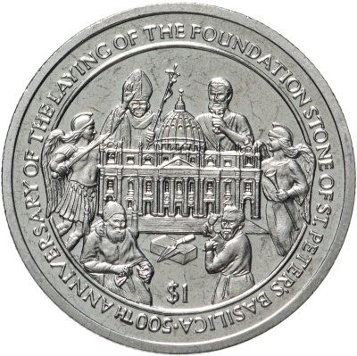 купить Сьерра-Леоне 1 доллар (dollar) 2006 "500 лет началу строительства Собора Святого Петра"