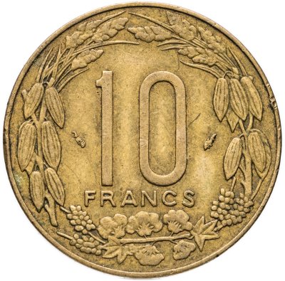 купить Центральная Африка (BEAC) 10 франков (francs) 1981