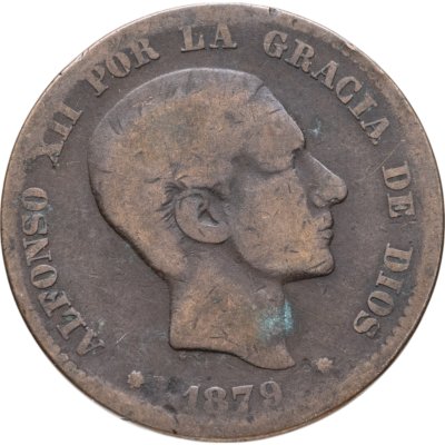 купить Испания 10 сентимо (centimos) 1879