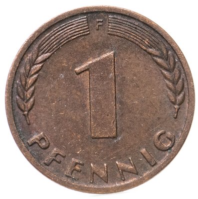 купить Германия (ФРГ) 1 пфенниг (pfennig) 1950 "Случайный монетный двор"