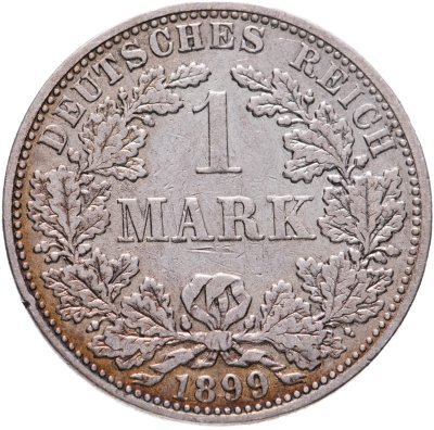 купить Германия 1 марка (mark) 1899, знак монетного двора: "A" - Берлин