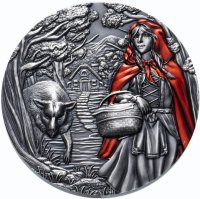 Купить Острова Кука 20 долларов 2020 "Красная шапочка", в футляре с сертификатом