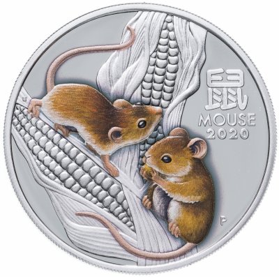 купить Австралия 1 доллар 2020 "Восточный календарь - Год мыши (крысы)"