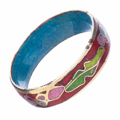 купить Кольцо в технике клуазоне, латунь, эмаль, Китай, 1960-1990 гг.