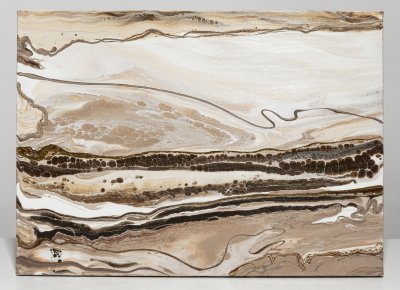 купить Картина «Абстракция», авторская работа в технике Fluid Art, холст на MDF, акрил, Россия, 2022 г.
